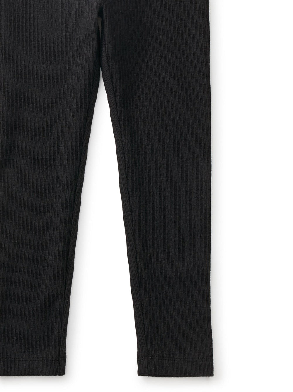 Girl Pointelle Leggings: Jet Black