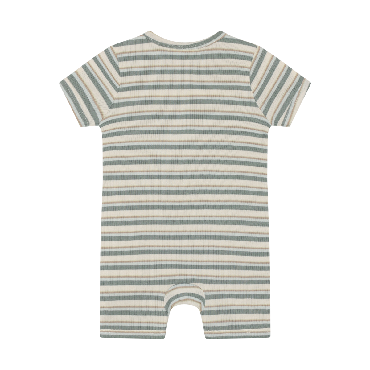 Lily Pad Green Striped Shortie Romper