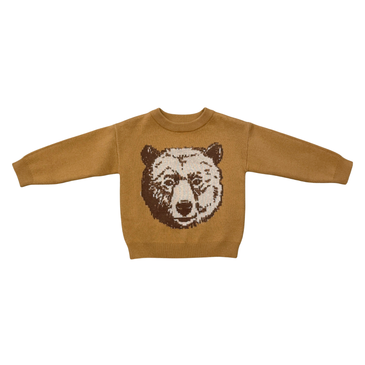 Pixelated Bear Knit Sweater