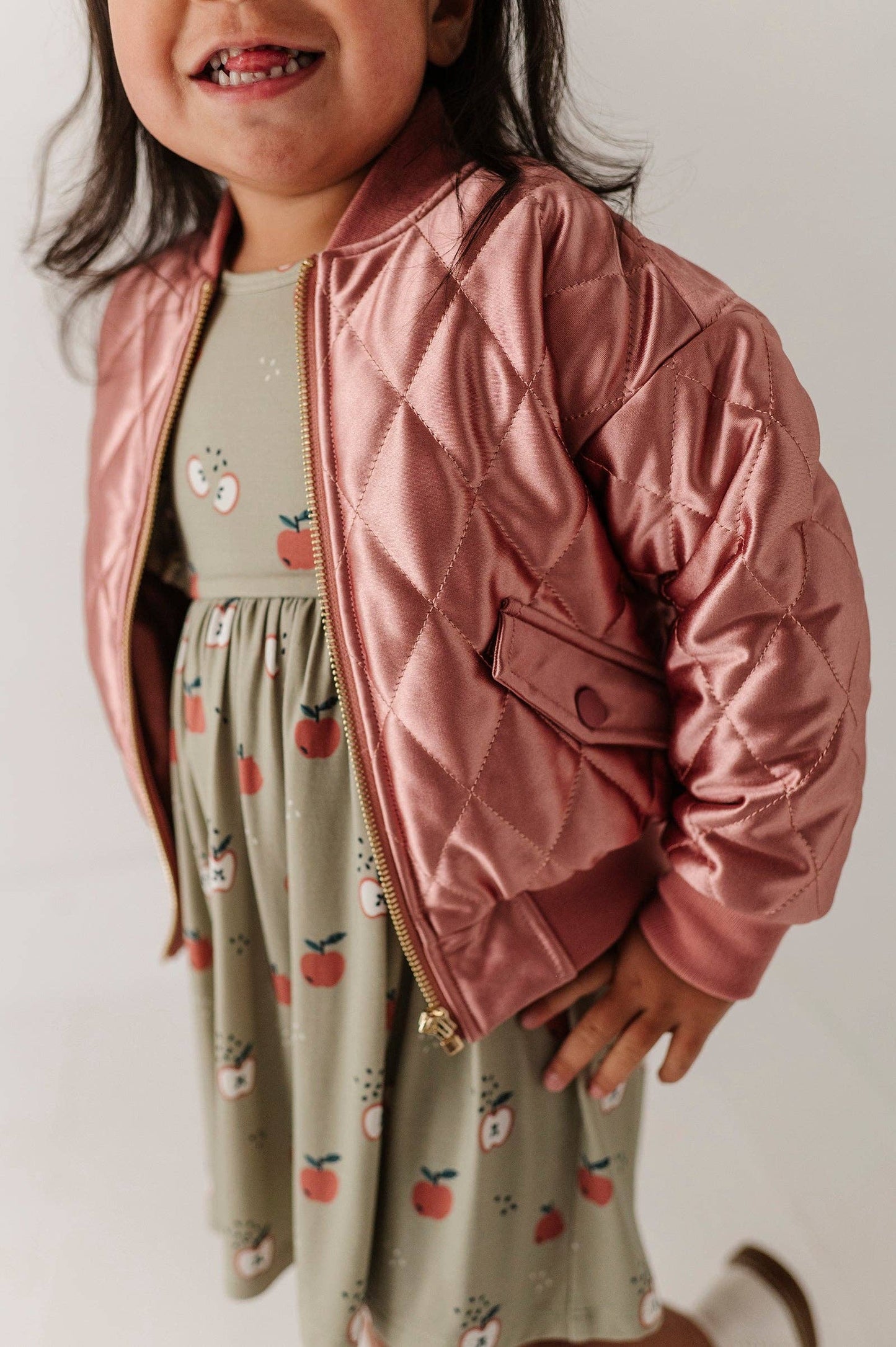 Rose Sparkles Bomber Jacket