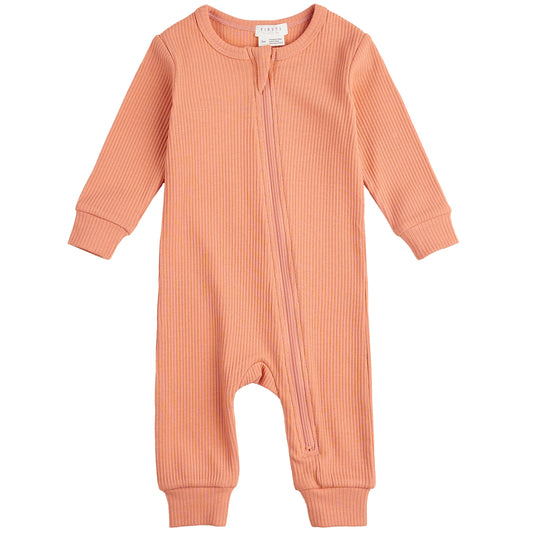 Baby Sleeper Knit: Coral