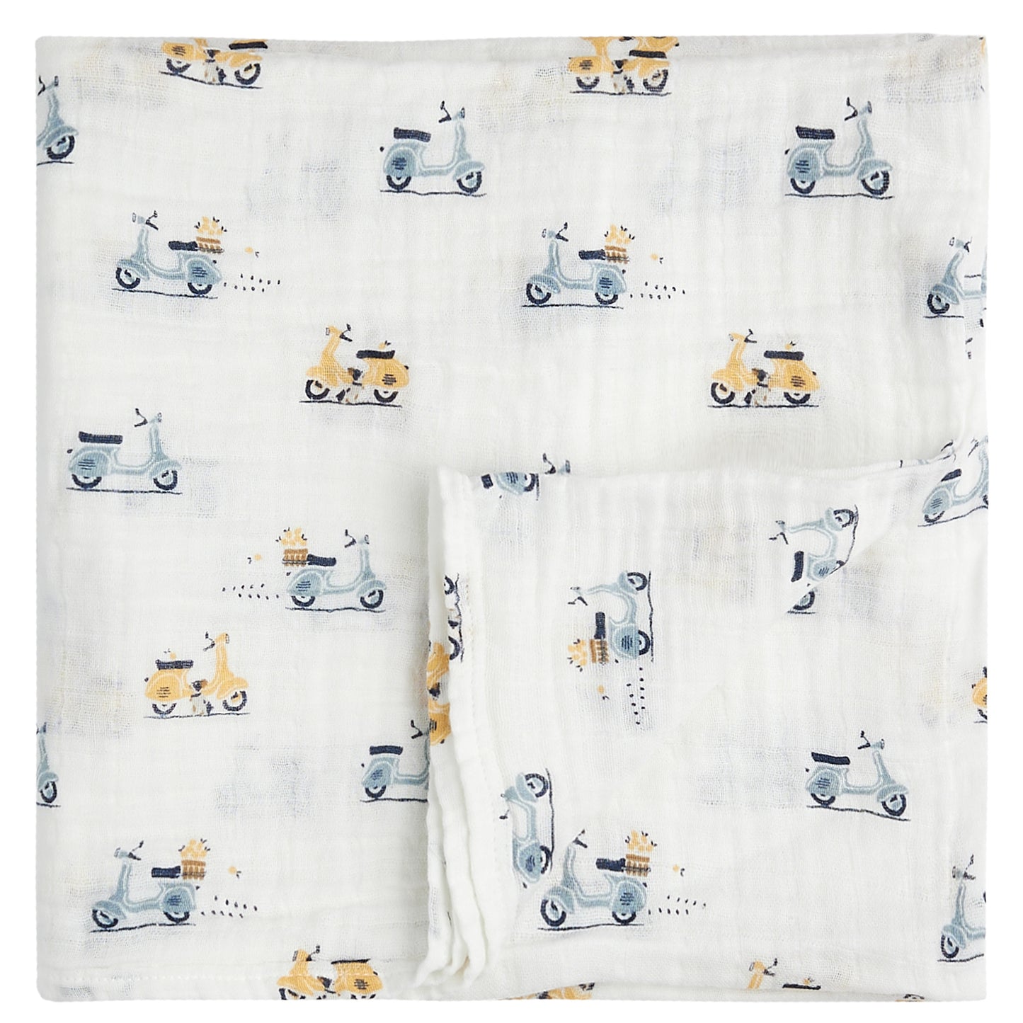Baby Swaddle Blanket Woven: Off white-white