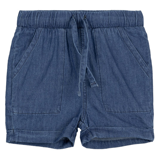 Baby Shorts Woven: Blue Denim