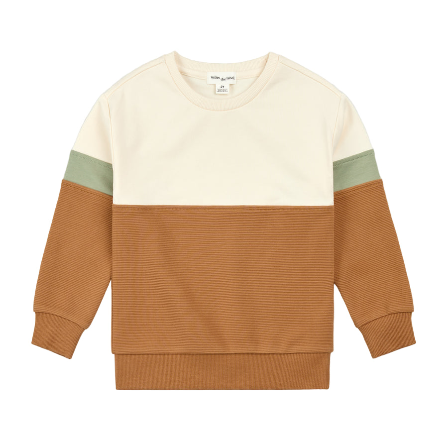 Long Sleeve Sweatshirt- Camel