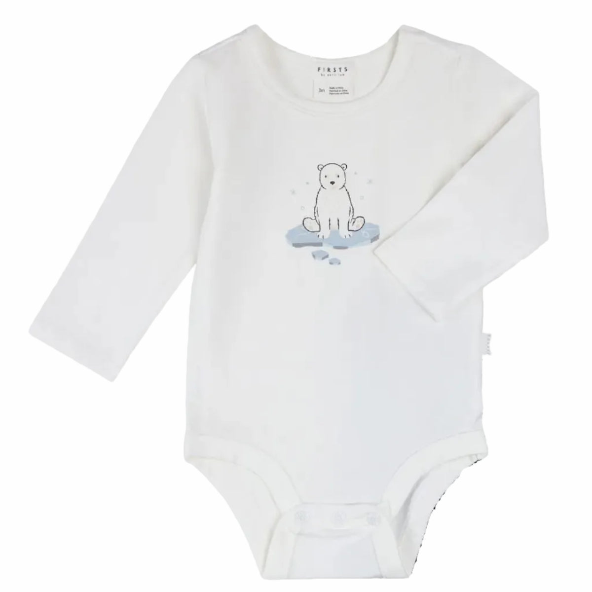 Polar Bear Bodysuit And Pant Set flat lay