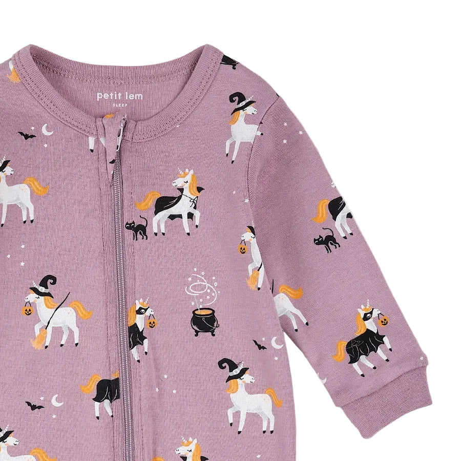 Dusty Purple Footed Sleeper Knit
