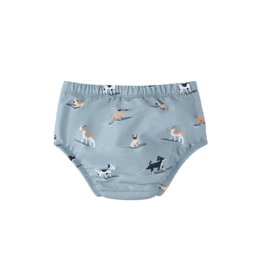 Surfing Pups Blue Swim Diaper