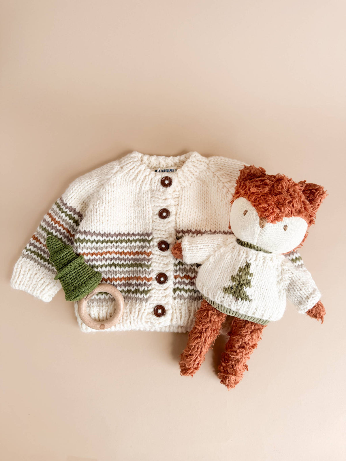 Organic Woodland Stripe Cardigan