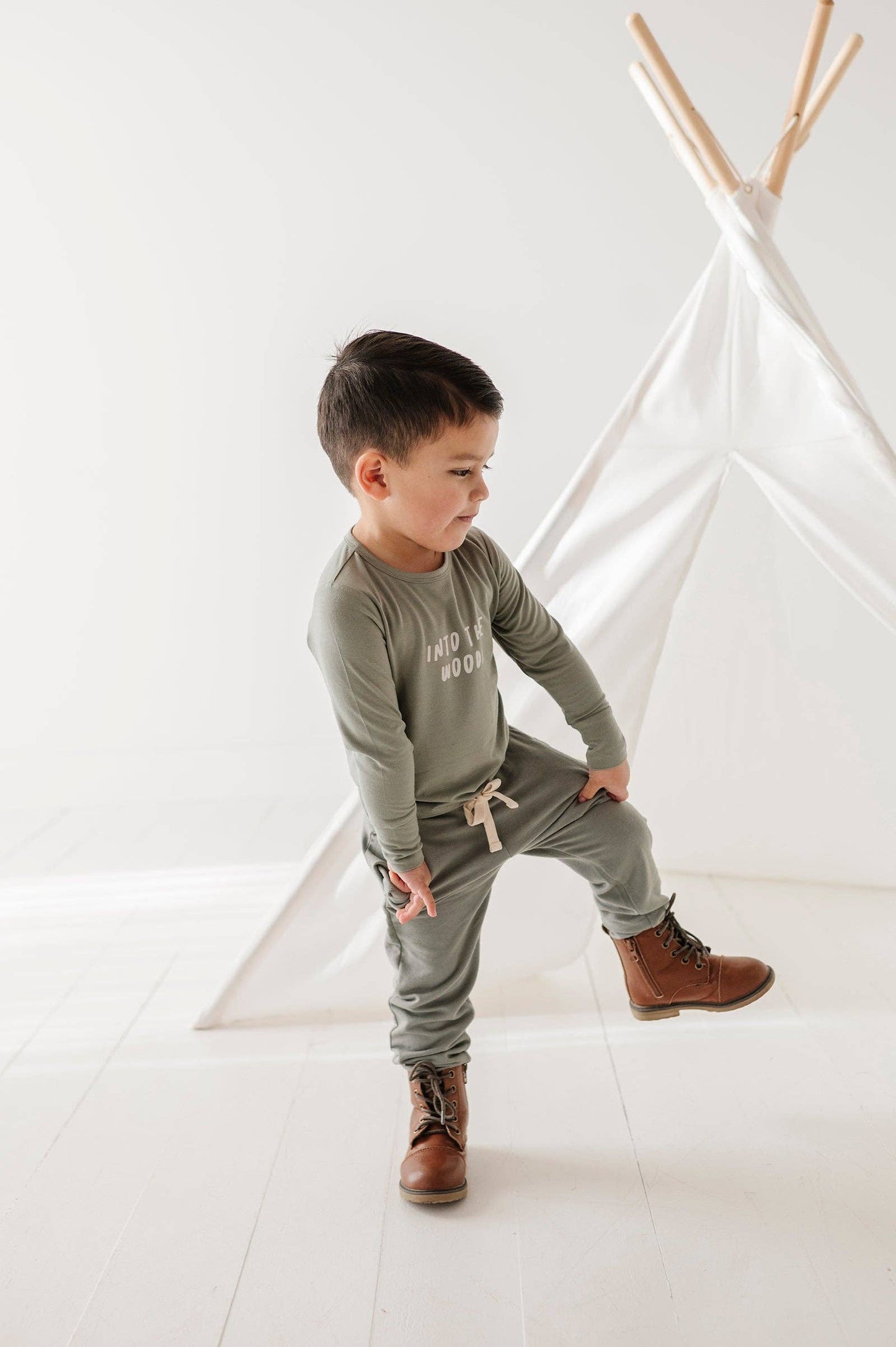 Boy's Bamboo Joggers -Midnight