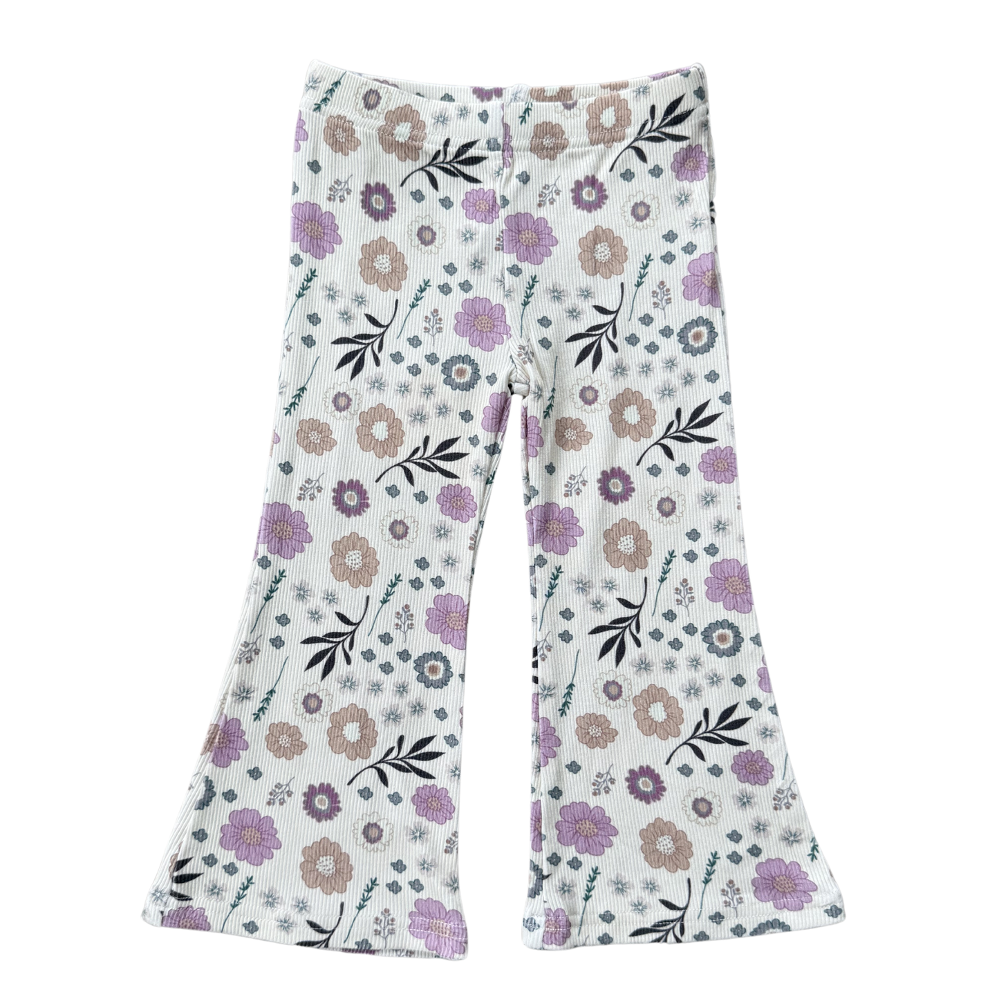 Flare Bamboo Pants - Winter Floral