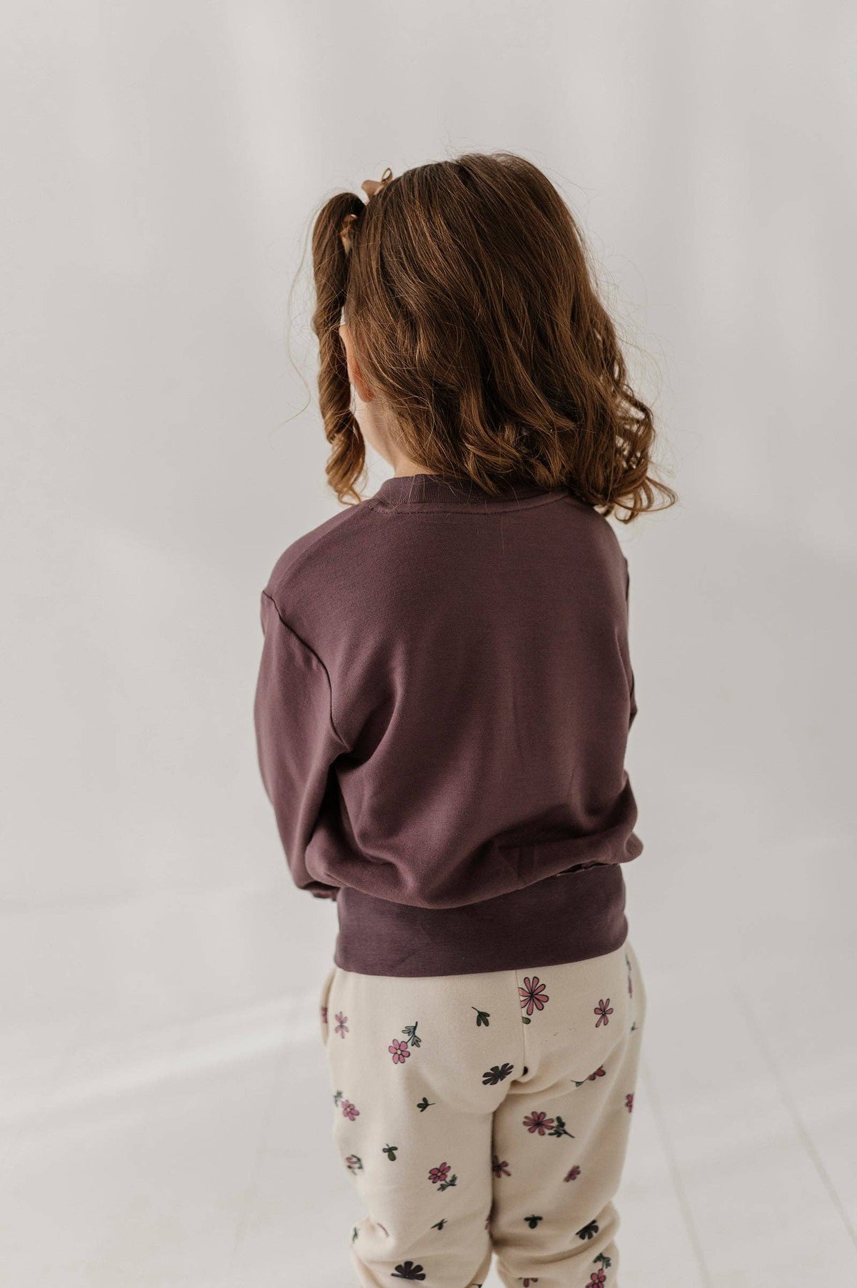 Butterfly Ruffle Hem Sweatshirt