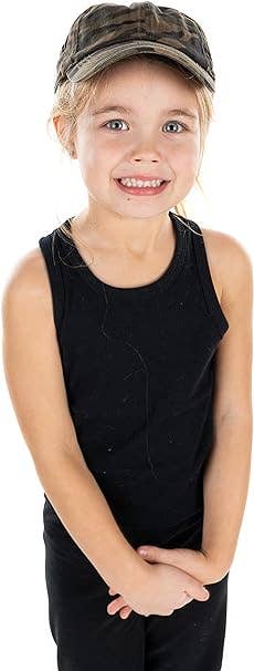 Green Camo Criss Cross Ponycap