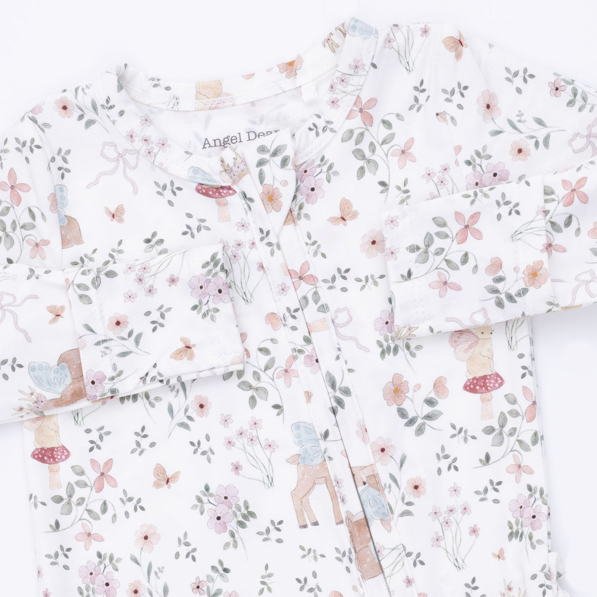 Enchanted Woodland - 2 Way Ruffle Back Zipper Footie
