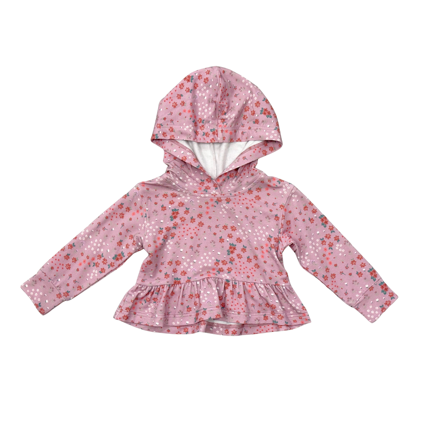 Mini Lilac Cluster Peplum Hoodie