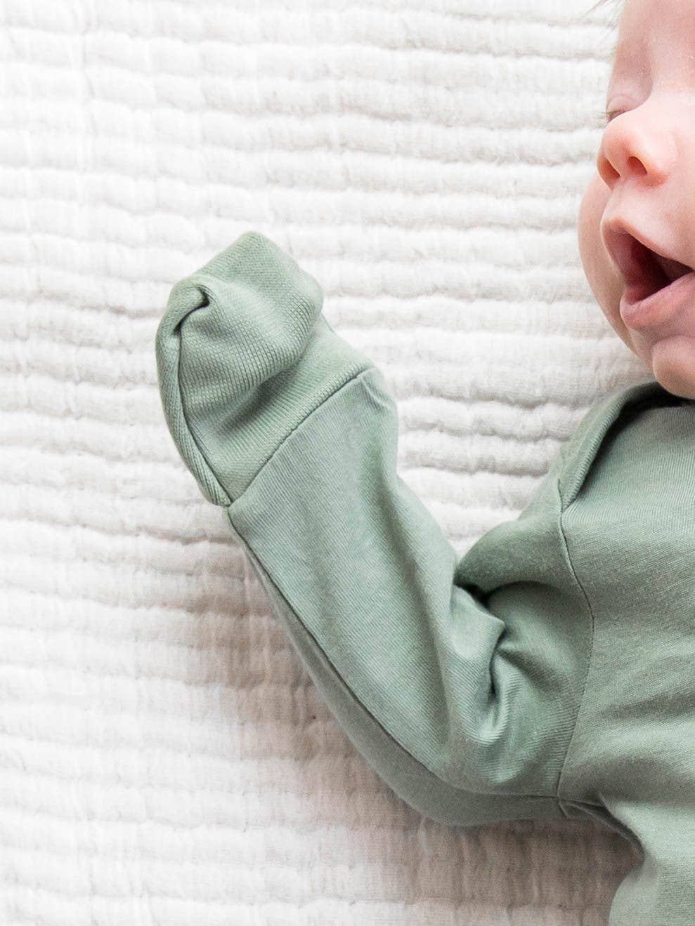 Organic Newborn Infant Gown - Thyme