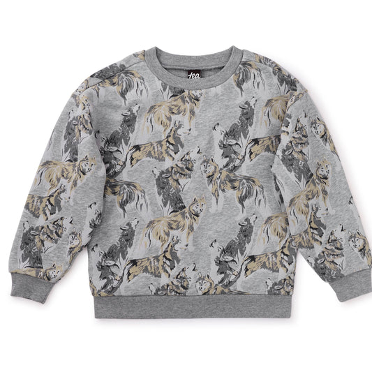 Grey Wolf Pack Printed Popover: Grey Wolf Pack