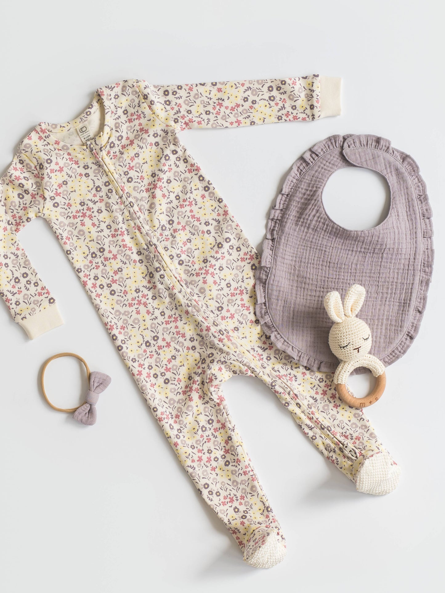 Organic Baby Peyton Footed Sleeper - Giada Floral