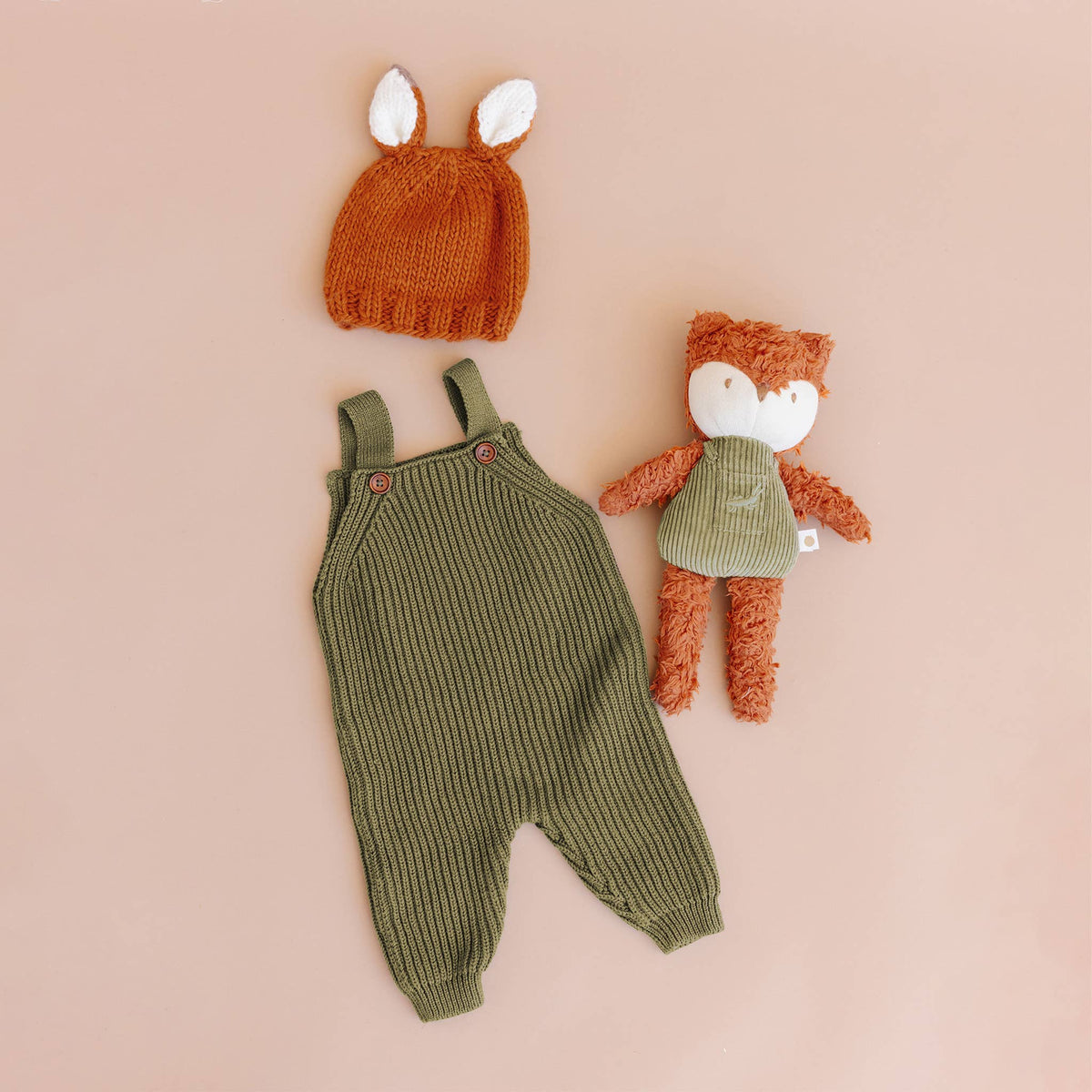 Organic Rusty Fox Beanie- Clay