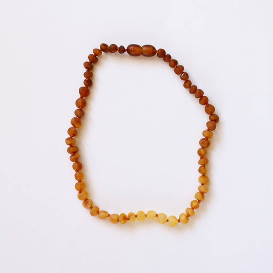 Raw Baltic Amber + Sunflower || Necklace ||