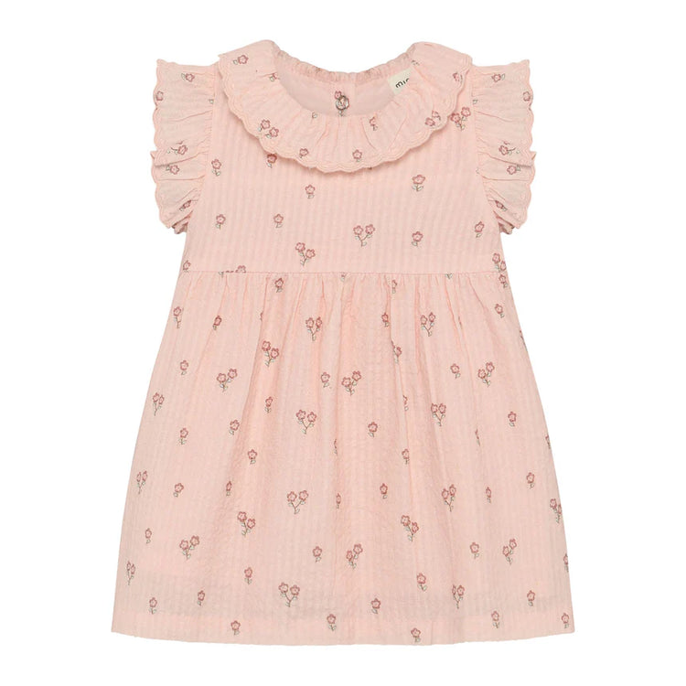 Peach Blush Floral Lined Dress