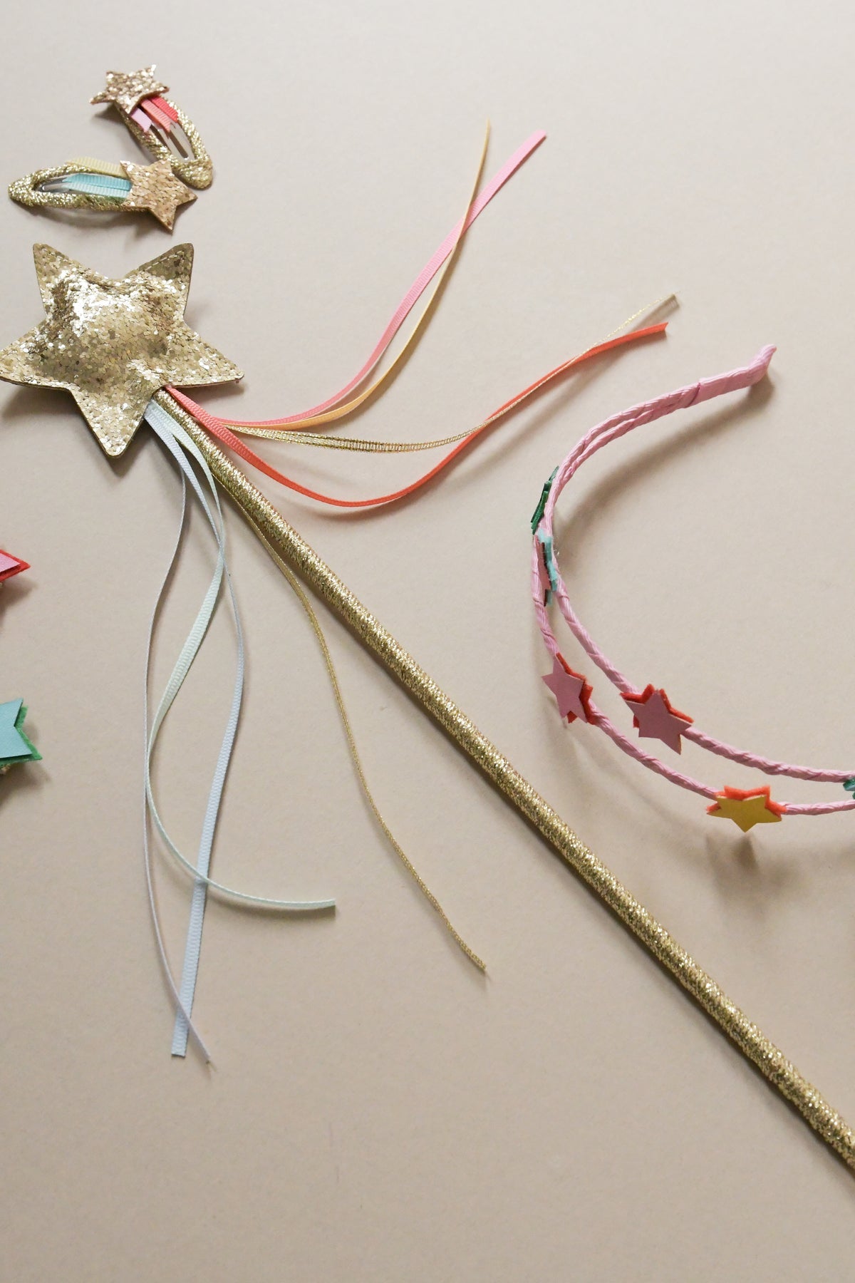 Glitter Star Wand Gold