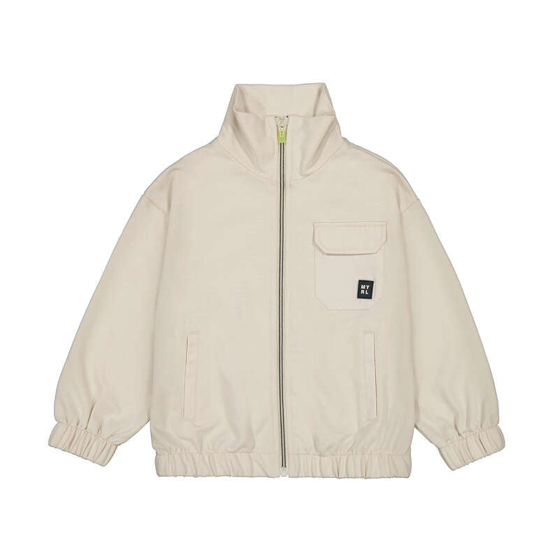 Hemp Pop Collar Zip-up Jacket