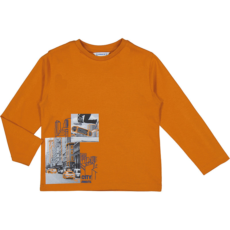 Boys L/s t-shirt "city awaits"