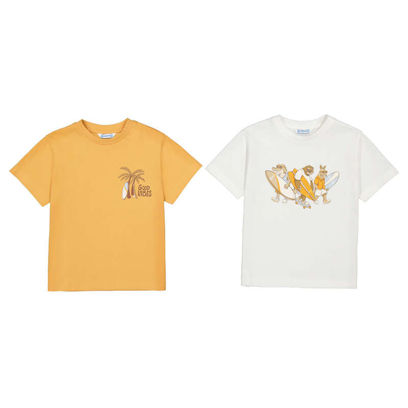 Good Vibes Orange Graphic T-Shirt