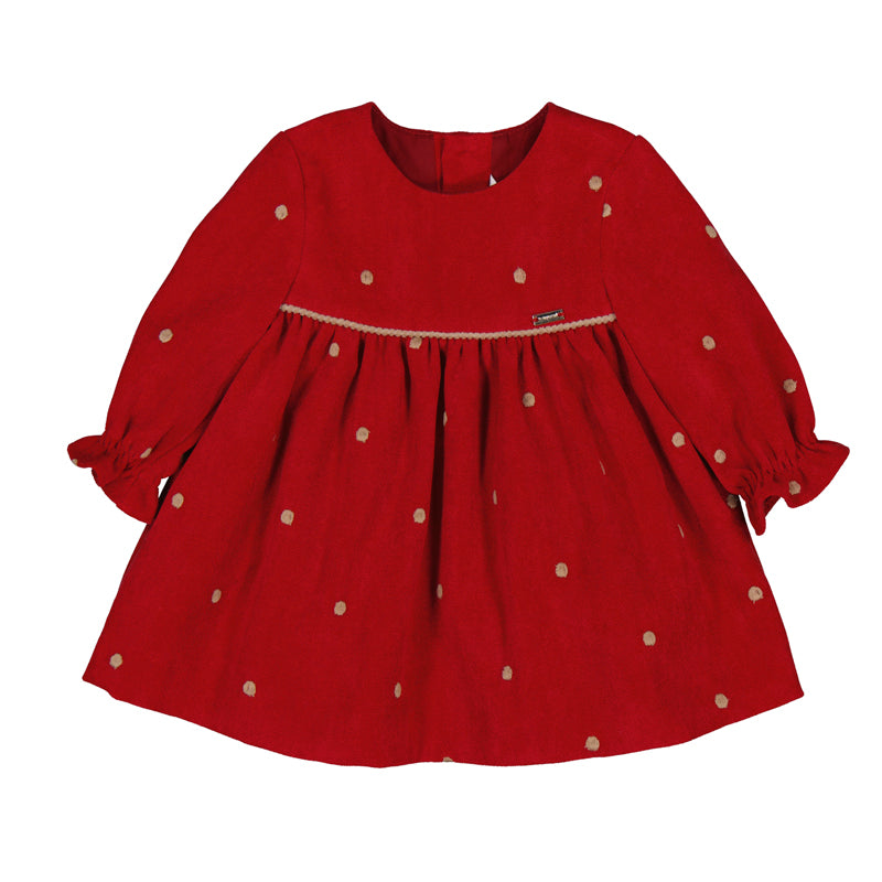 Cherry Velvet Dot Dress