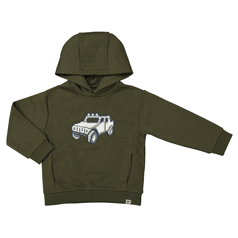 Boys Moss Printed pullover Hoodie