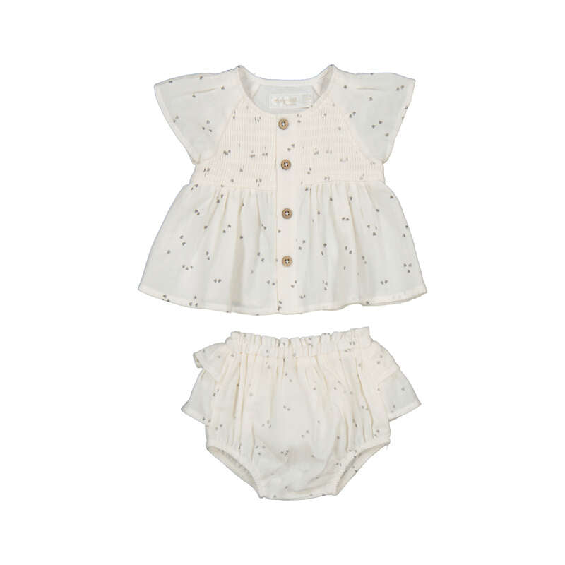 Ceramic Printed Bloomers and Blouse Set