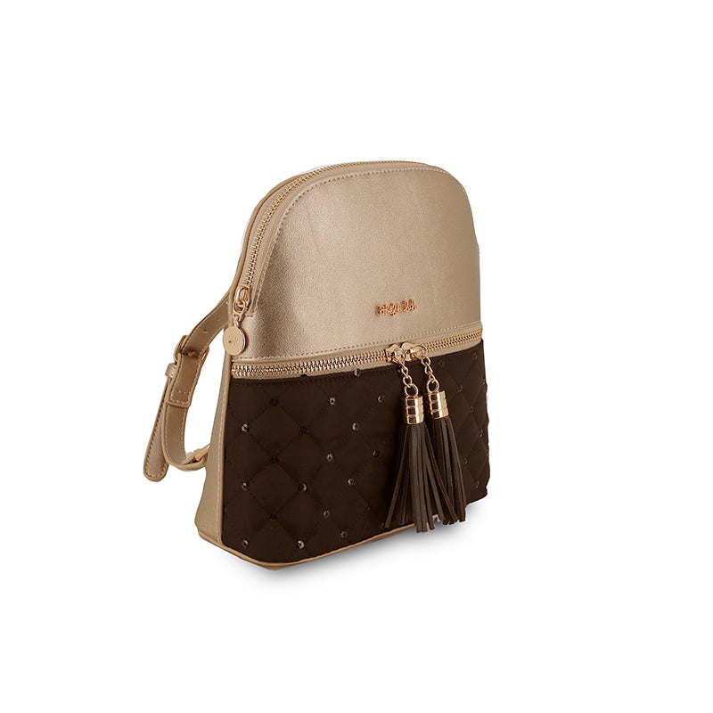 Gold-black Backpack