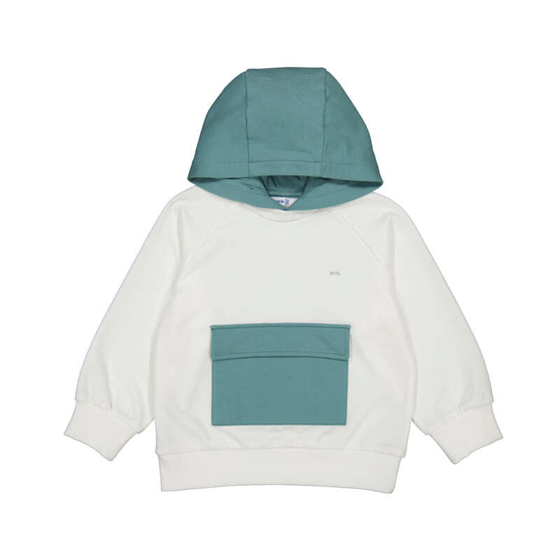 Green-Cream Kangaroo Pocket Hoodie