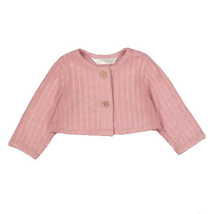 Pink Cotton Knit Cardigan
