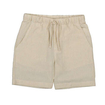 Mocca Striped Bermuda Tie Shorts