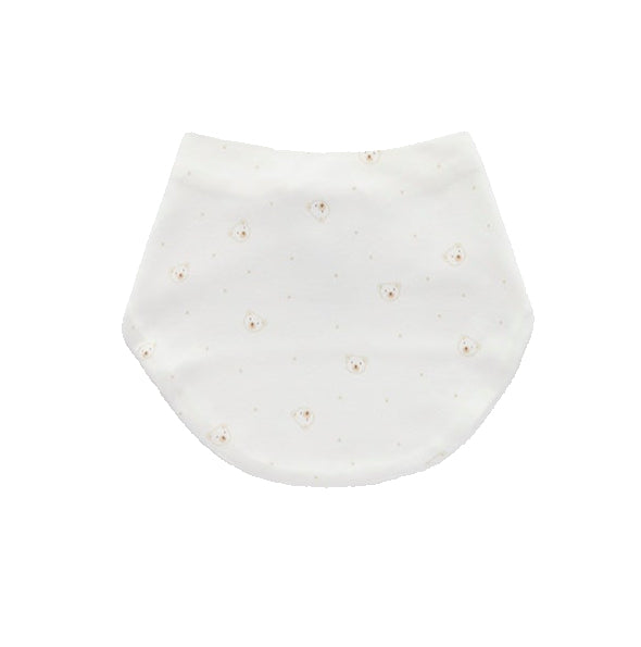 Organic Dribble Bib- Vanilla Bear