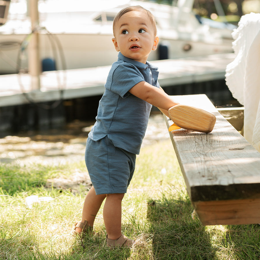 Ocean Blue Knit S/S Top + Short