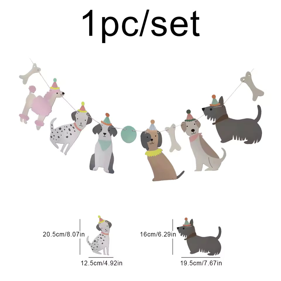 Party Puppy Birthday Banner