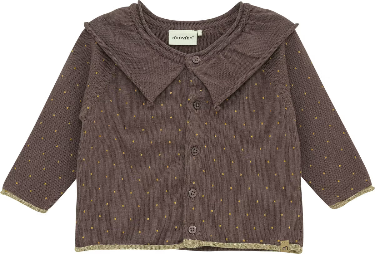 Plum Truffle Knit Cardigan