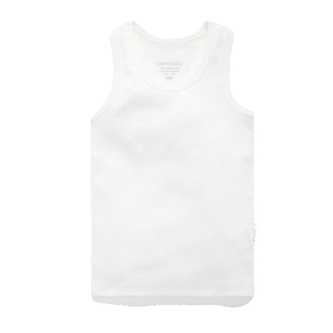 Organic Ribbed Layering Tank- Natural