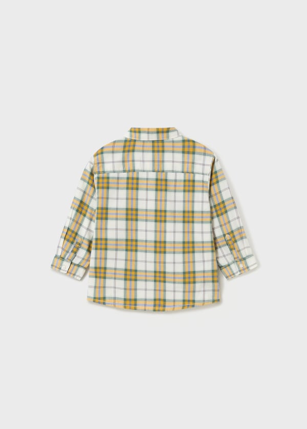 L/s checked shirt: Mint