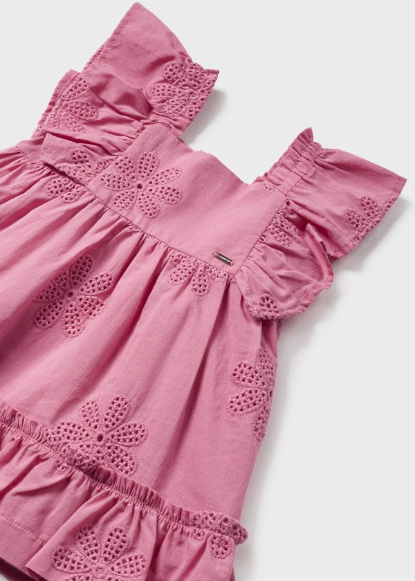 Hibiscus Embroidered dress