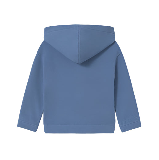 Ribbed Sailboat Hoodie: Capri blue