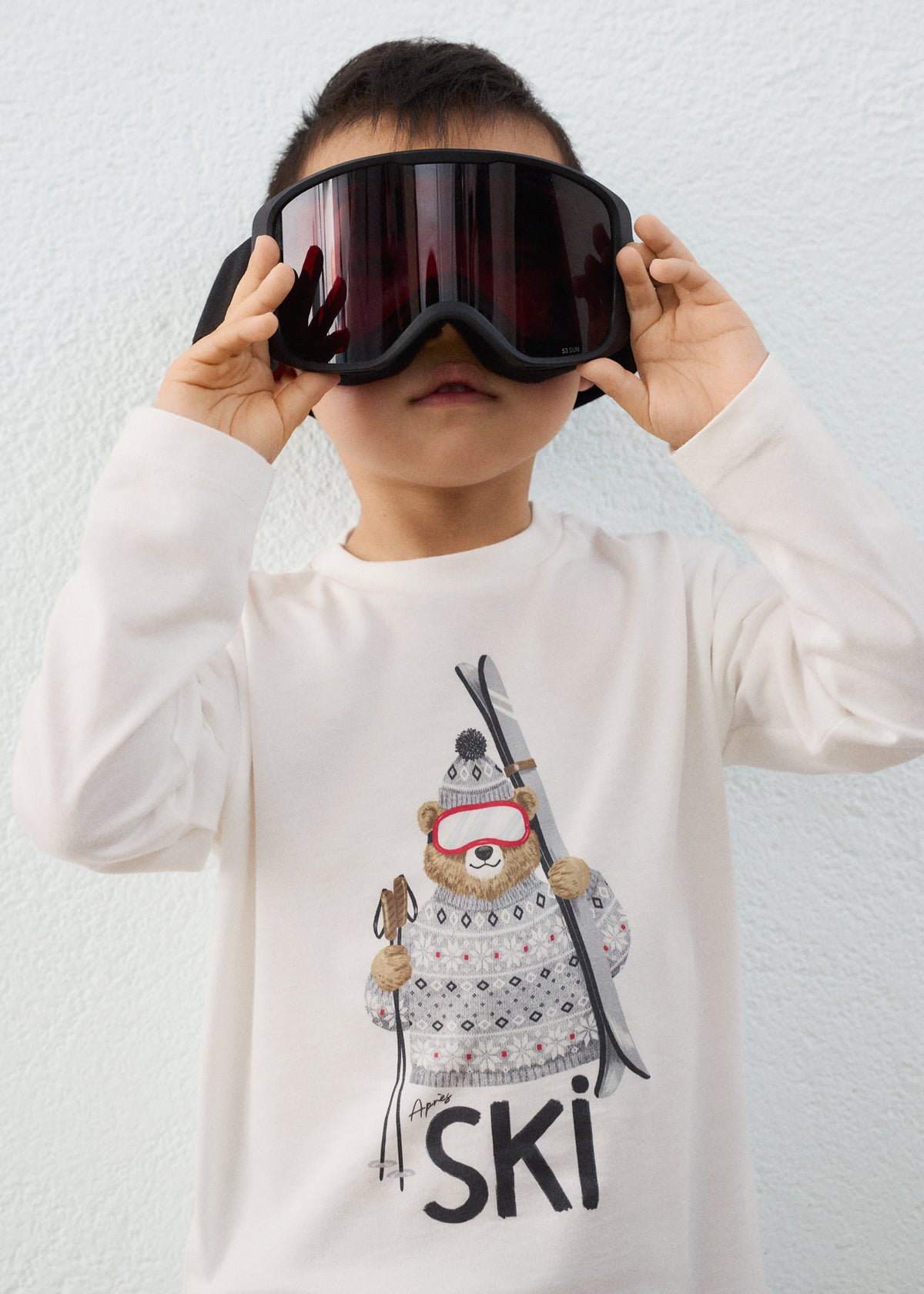 Boy Ski Bear T-Shirt
