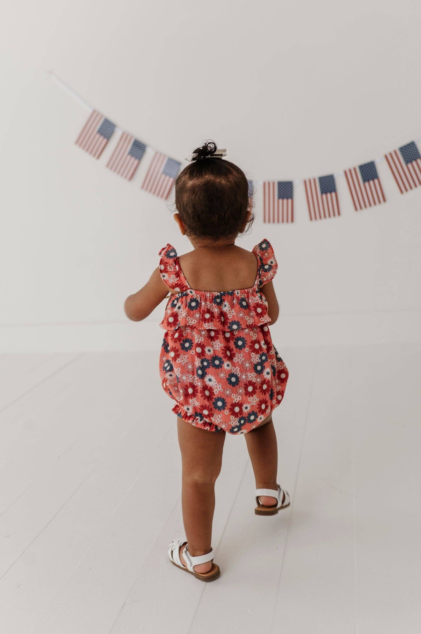 Zoey Daisy Gauze Bubble Romper