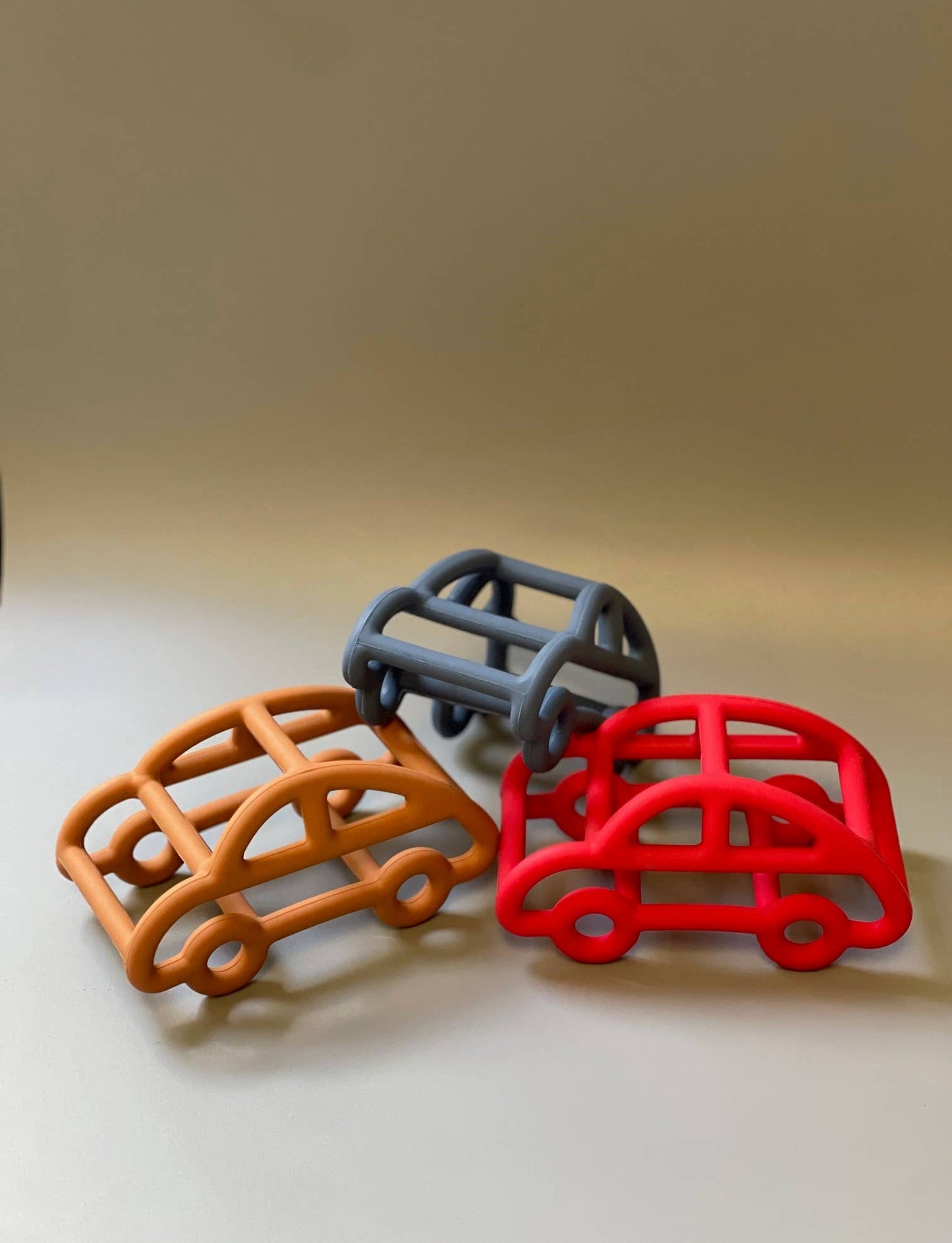 3D Car Silicone Teether- Navy Blue