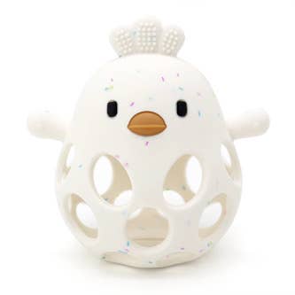 3D Chicken Silicone Teether- Sprinkle