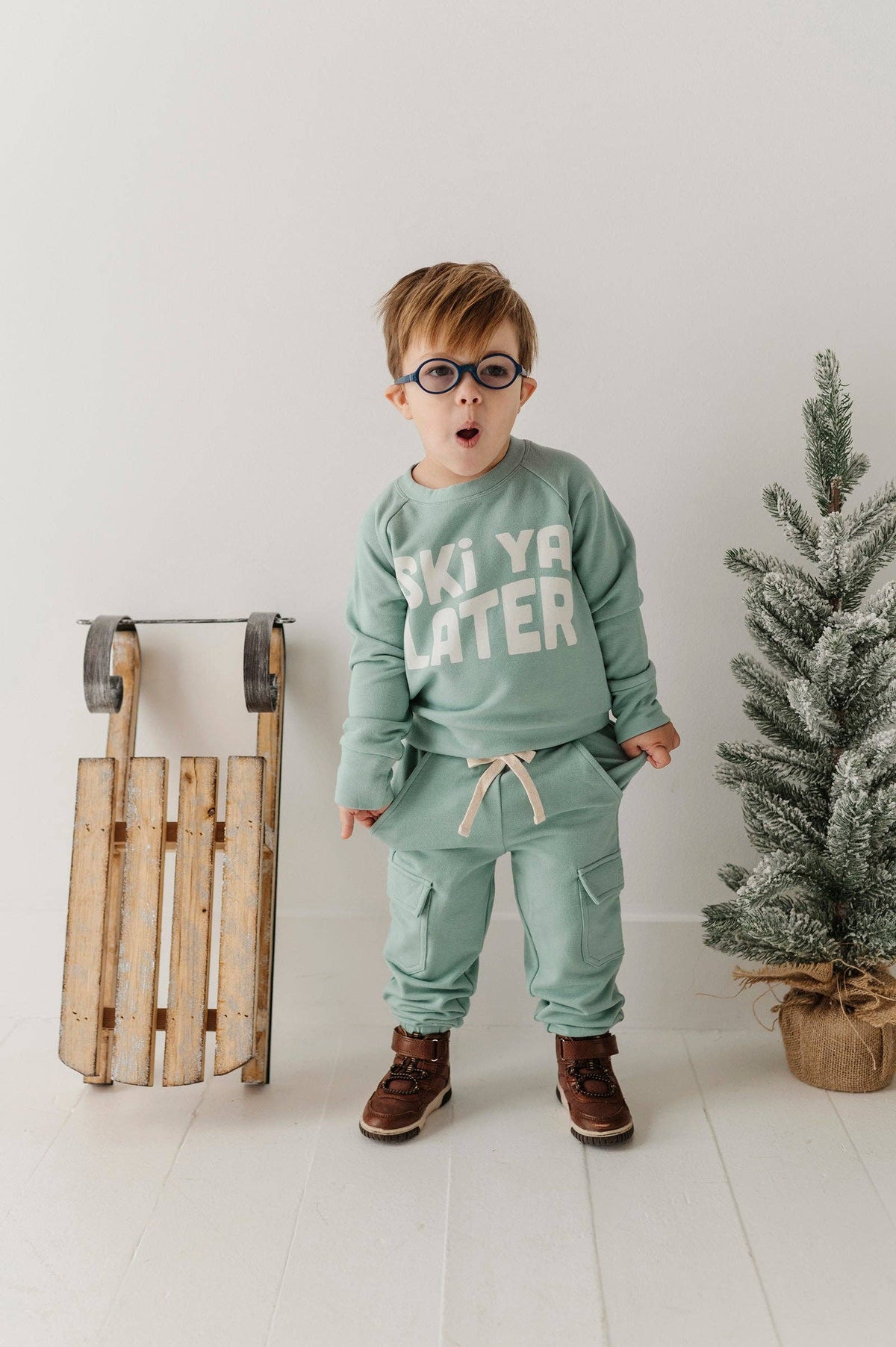 Ski Ya Later Raglan Sweatshirt
