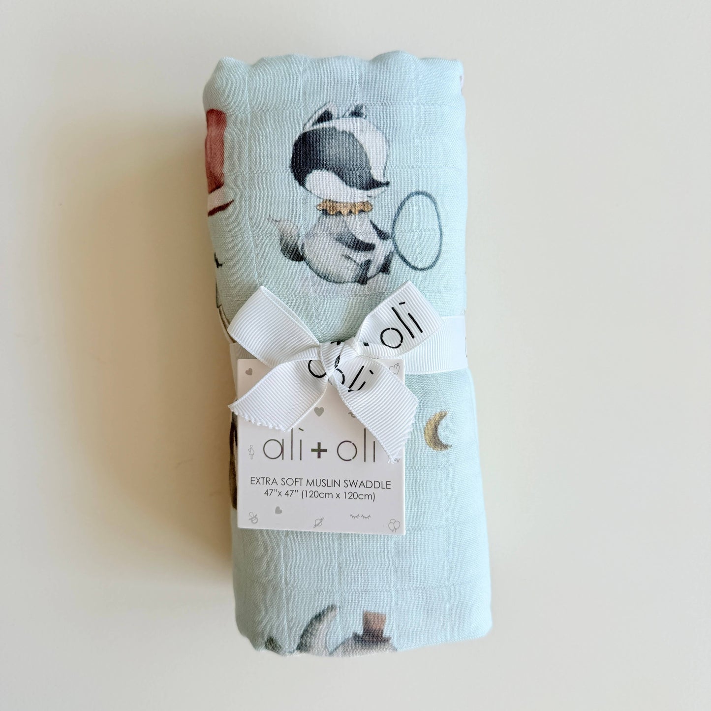 Bamboo Muslin Swaddle Blanket- Circus