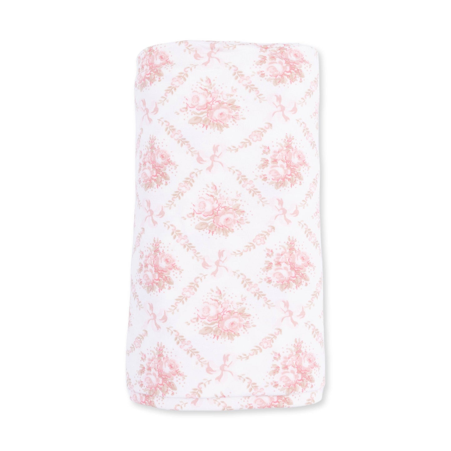 Rose Bow Lattice Swaddle Blanket